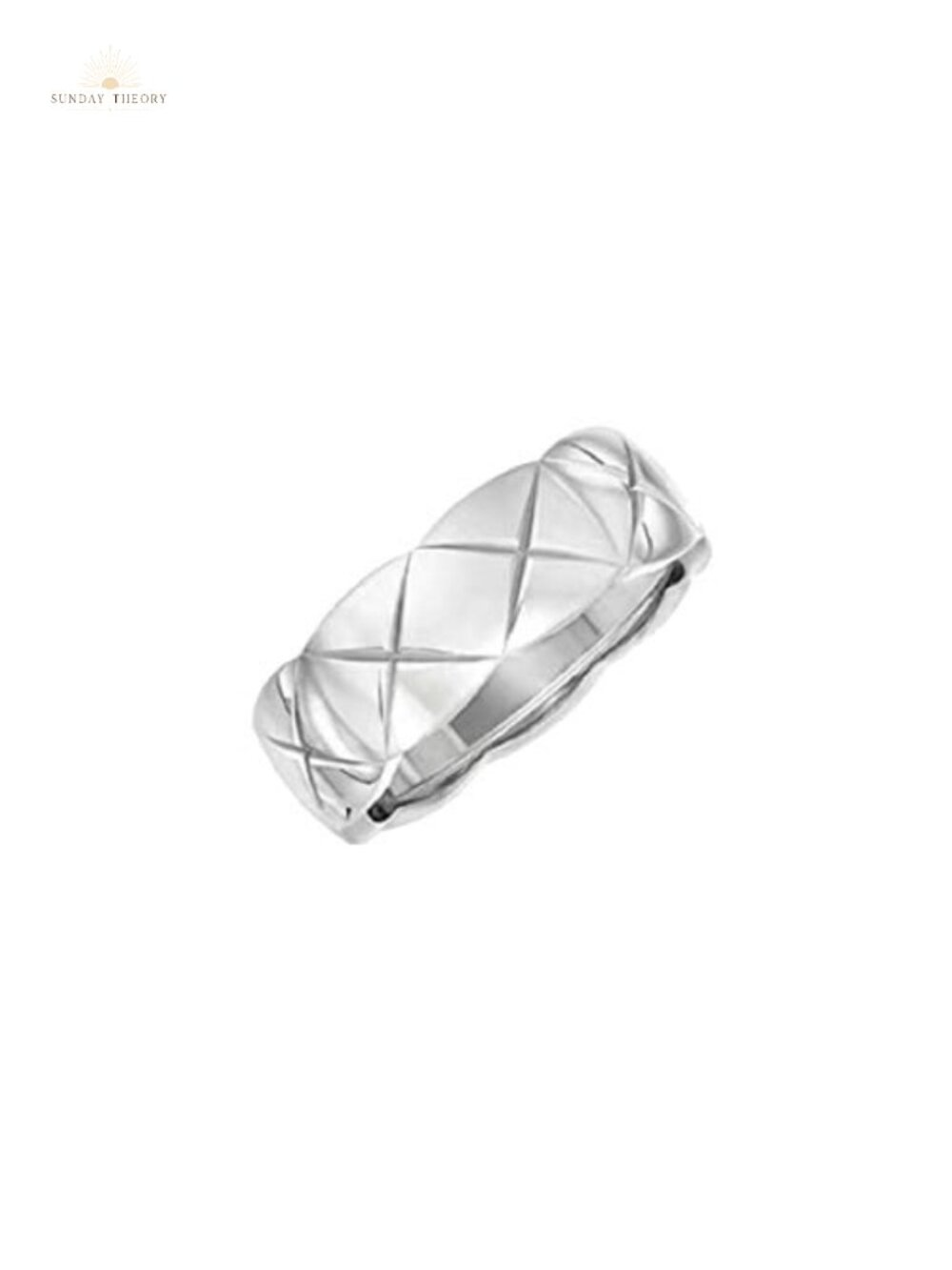 18K Gold Plated Wide Band Ring for Women Titanium Minimalist Stacking